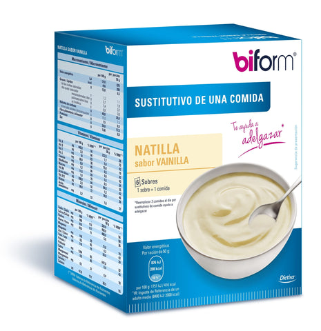 Jag Couture London New York Biform Crema Vainilla flavor in 6 disposable sachets, creamy vanilla dessert product.