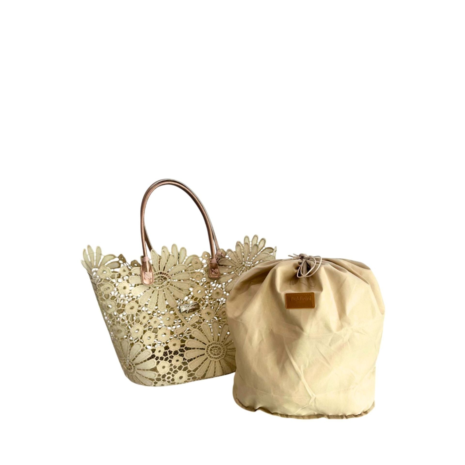 Beige Baldinini Trend L21BAS1 Siena sneaker featuring stylish design, leather accents, and comfortable sole.