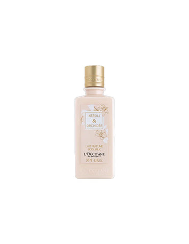 L'Occitane Neroli and Orchid Body Milk in 250ml bottle, featuring floral scent and elegant packaging.