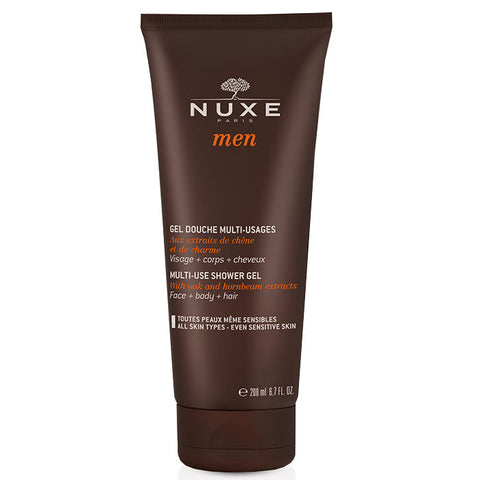 Jag Couture London Nuxe Men multi-use shower gel 200ml bottle with pump for refreshing men's skincare.