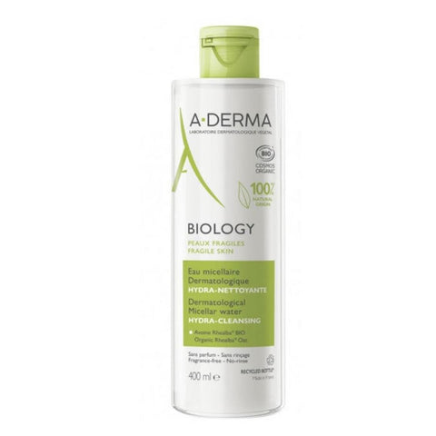 Jag Couture London New York Derma Biology Micellar Water 400ml bottle with clear liquid and label, skincare product.