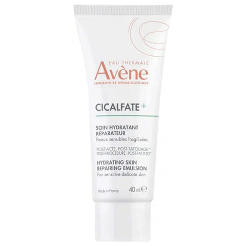 Avène Cicalfate Repairing Moisturising Emulsion in 40ml tube, designed for sensitive skin care, by Jag Couture London - New York.