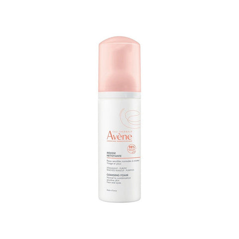 Avene Cleansing Foam Make-up Remover in 150ml bottle, gentle skincare foam by Jag Couture London New York, suitable for daily use.