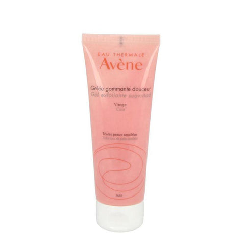 Avene Gentle Exfoliating Gel in 75ml tube, skincare product from Jag Couture London New York, shows a white gel with gentle exfoliating properties.
