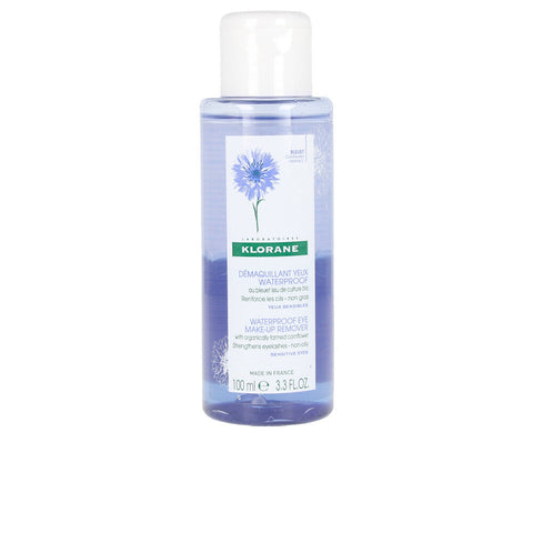 Klorane Waterproof Eye Make-Up Remover 100ml bottle, suitable for removing waterproof eye makeup, by Jag Couture London - New York