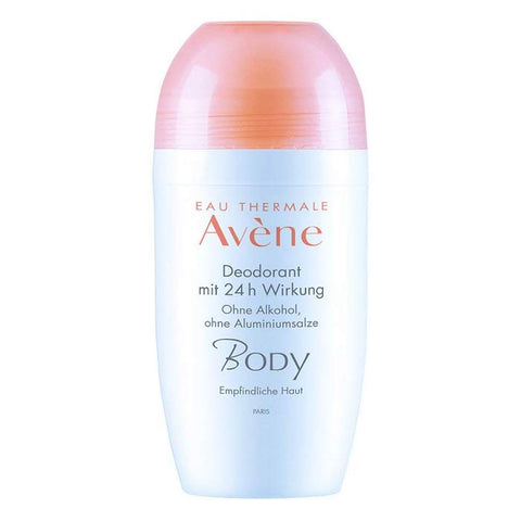 Jag Couture London New York Avène Body Deodorant 24h 50ml bottle with sleek design and label visible.