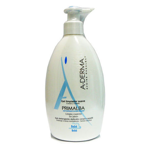 A-Derma gentle baby cleanser gel for fragile skin in a 750ml bottle, suitable for delicate infant skin.