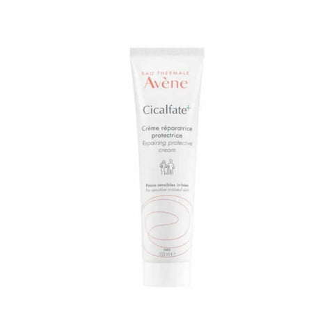 Avene Cicalfate Repair and Protect Cream in a 100ml tube, designed for skin healing and protection, with a clean, clinical appearance.