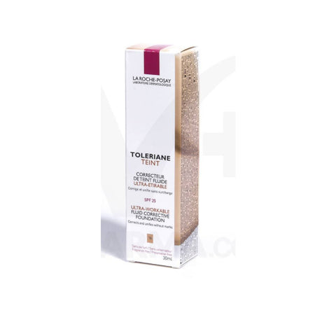 La Roche Posay Toleriane Teint Fluid N16 in 30ml, a lightweight foundation bottle with pump, displayed on a neutral background