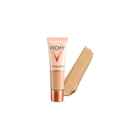 Vichy Mineral Blend Foundation in shade 09 Agate, 30ml bottle, with smooth texture and natural finish.