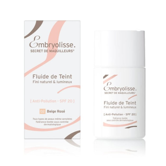 Embryolisse Fluid De Teint Spf20 02 Beige Rosé Jag Couture London - New York