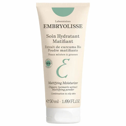 Jag Couture London Embryolisse Mattifying Moisturizer 50ml bottle with smooth, matte finish and clear label on white background.