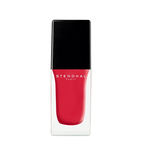 Jag Couture London Stendhal Care Nails Polish 206 Hibiscus in 8ml bottle, vibrant red nail polish with glossy finish
