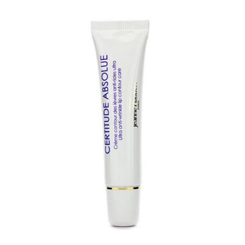 Jeanne Piaubert Certitude Absolue anti-wrinkle lip contour care in 15ml jar, featuring smooth, hydrating lip treatment with brand label visible.