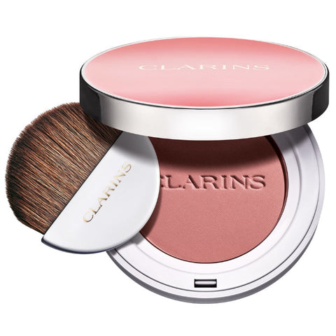 Jag Couture London New York Clarins Joli Blush 03 Cheeky Rose with soft pink powder blush in a sleek compact