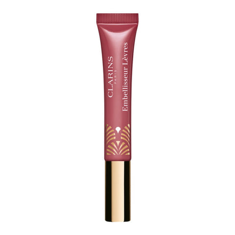 Clarins Instant Light Natural Lip Perfector in 17 Intense Maple, with a glossy finish and natural lip look.