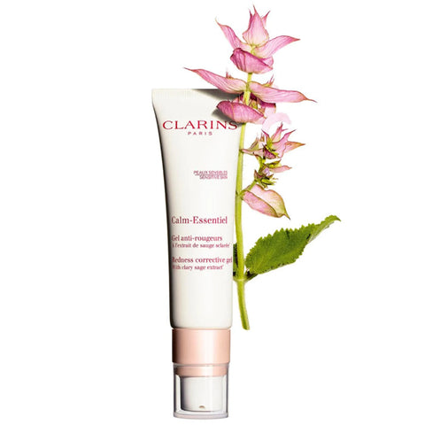 Jag Couture London Calm-Essentiel Redness Corrective Gel 30ml in a clear tube with a white cap, designed to soothe skin redness.