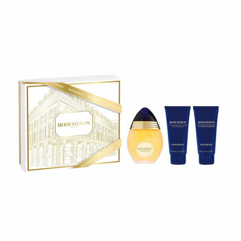 Set of three Boucheron Eau De Parfum Spray bottles, 100ml each, from Jag Couture London - New York.