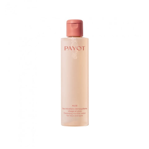 Jag Couture London Nue Cleansing Micellar Water 200ml bottle, clear liquid in a sleek transparent container.