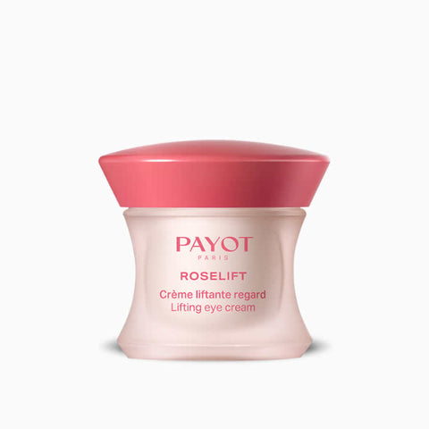 Jag Couture London Roselift Lifting Eye Cream in 15ml jar, featuring a sleek design for firming and anti-aging around the eyes.