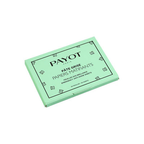 Jag Couture London New York Payot Pâte Grise Papiers Mat individual for oily skin, featuring a pack of matte blotting papers.