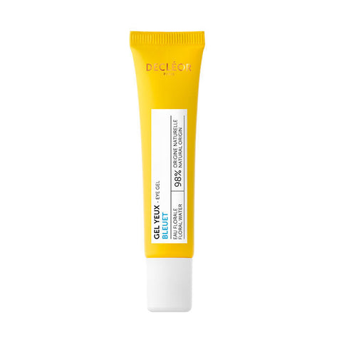 Decleor Hydra Floral Everfresh Hydrating Eye Gel in 15ml jar, featuring refreshing gel formula for eye area hydration.