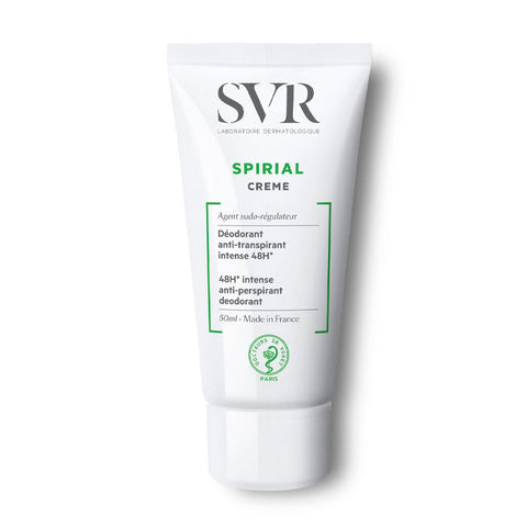 Jag Couture London New York Svr Spirial anti-perspirant deodorant cream 50ml tube with white and blue packaging.