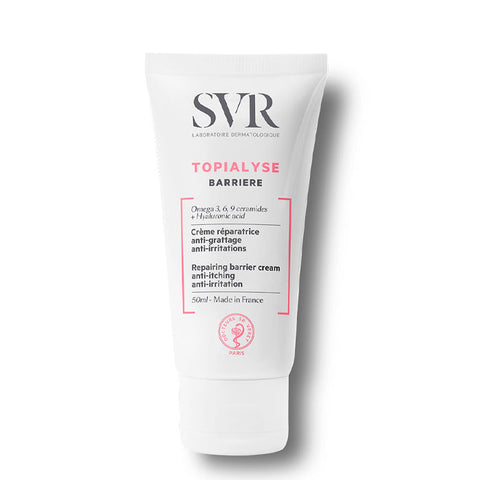 Jag Couture London Topialyse Nourishing Repairing Hand Cream in 50ml tube, designed for hydration and skin repair.