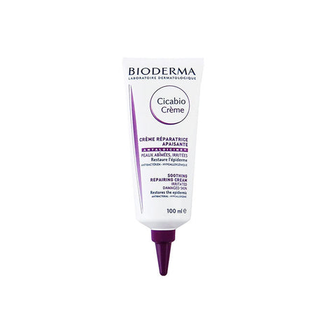 Bioderma Cicabio Crème moisturizing and repairing cream in 100ml jar, ideal for skin restoration and soothing.