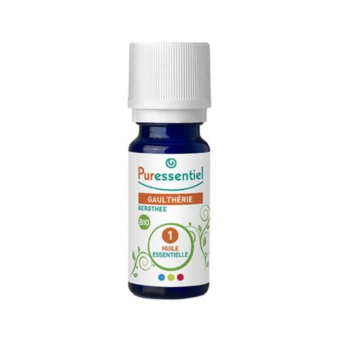 Puressentiel Wintergreen essential oil 10ml bottle from Jag Couture London - New York, with green and white labeling.