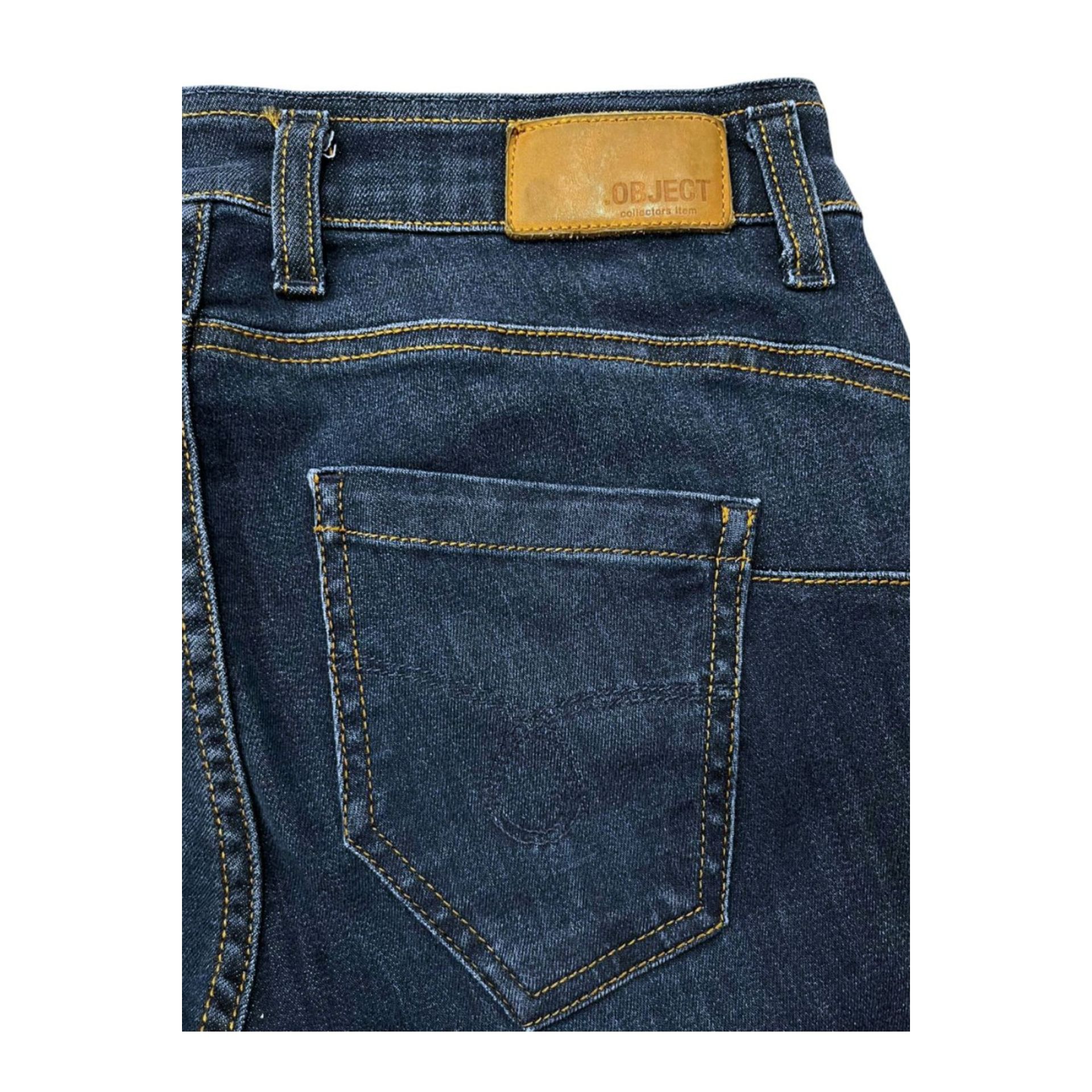 Object OBL411_BluNavy from Jag Couture London - New York, stylish navy blue object with detailed design and branding.