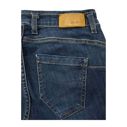 Object OBL411_BluNavy from Jag Couture London - New York, stylish navy blue object with detailed design and branding.