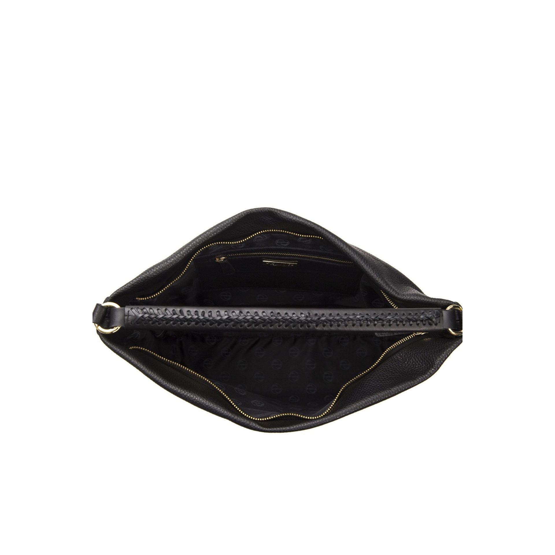 Pompei Donatella FA6031RACHELE Nero black handbag by Jag Couture London - New York, featuring sleek design and premium leather details.