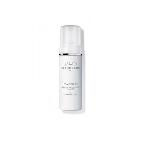 Institut Esthederm Osmoclean Pure Cleansing Foam in a 150ml bottle, gentle foaming cleanser for clean, refreshed skin.