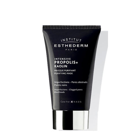 Institut Esthederm Intensive Propolis+ Kaolin Purifying Mask in 75ml jar, with natural clay and propolis for deep cleansing.