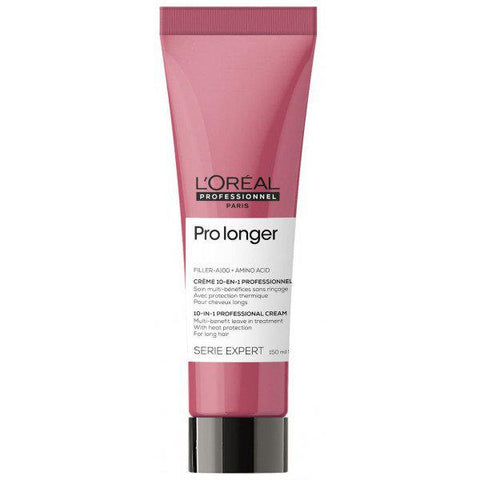 L'Oréal Professionnel Pro Longer 10-in-1 hair treatment cream in 150ml jar, designed for hair length and volume.