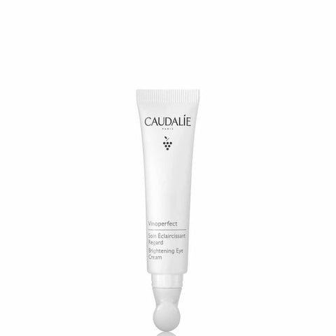 Caudalie Vinoperfect Brightening Eye Cream in 15ml jar, featuring smooth, lightweight texture and brightening formula for eyes.