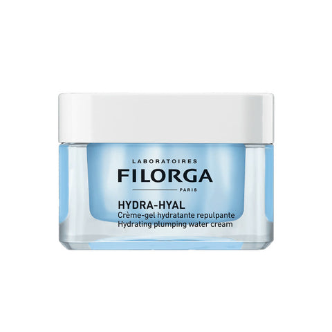 Jag Couture London Hydra-hyal Replenishing Moisturising Gel in 50ml jar, hydrating skincare product with a smooth gel texture.