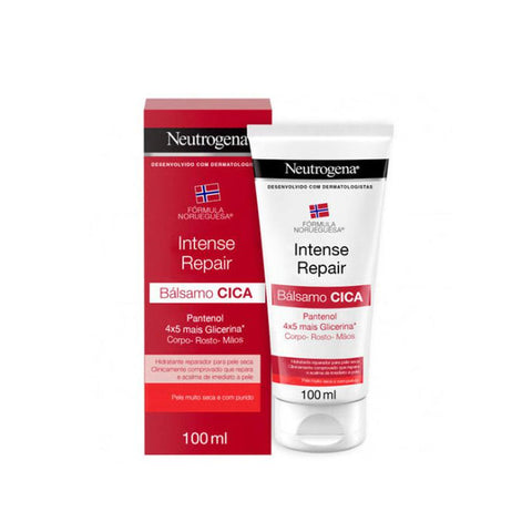 Neutrogena Norwegian Formula Intense Repair Cicco Balm in 100ml tube, designed for deep skin hydration and repair.