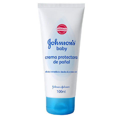 Johnson's Baby Protective Nappy Cream 100ml jar with label, suitable for soothing baby skin and preventing diaper rash.