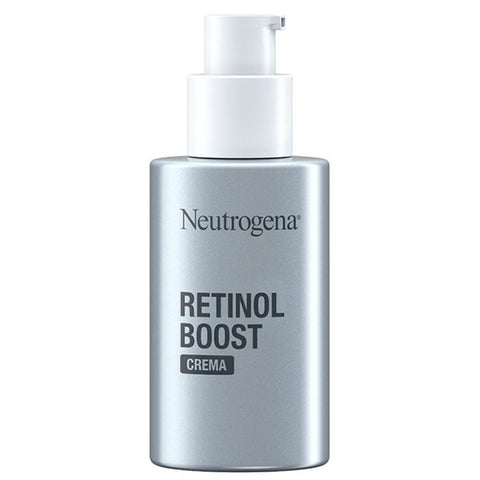 Neutrogena Retinol Boost Cream jar, 50ml, featuring smooth cream texture and sleek packaging with branding details.