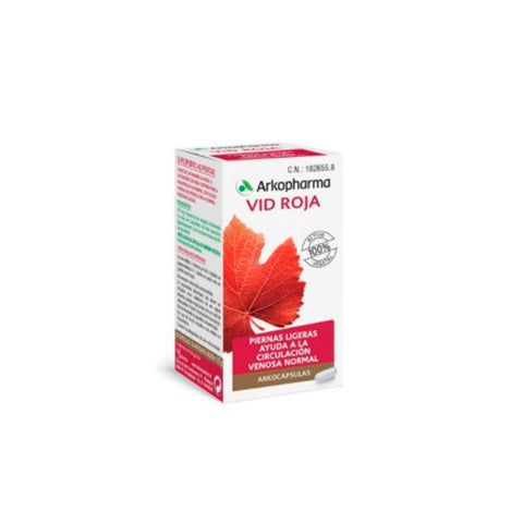 Arkopharma Red Vine capsules in a bottle, dietary supplement from Jag Couture London and New York, with 45 capsules inside.