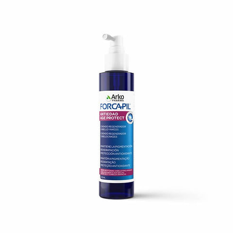 Arkopharma Forcapil Anti-Aging Spray in 125ml bottle, featuring a sleek design with the product label visible.