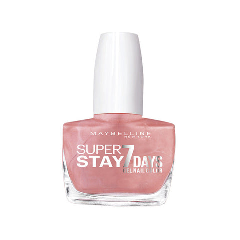 Maybelline Superstay 7 Days Gel Nail Color in Porcelaine, showcasing a smooth, glossy light pink gel nail polish.