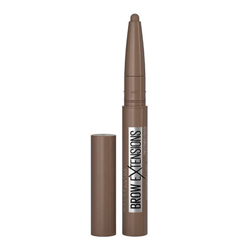 Maybelline Brow Extensions Stick in 04 Medium Brown, natural brow enhancer with a sleek applicator from Jag Couture London-New York.
