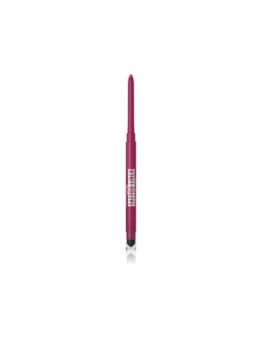 Maybelline Mayb Eyeliner Smokey G Penc Tattoo Lin by Jag Couture London New York, close-up of the black eyeliner pencil with sharpened tip
