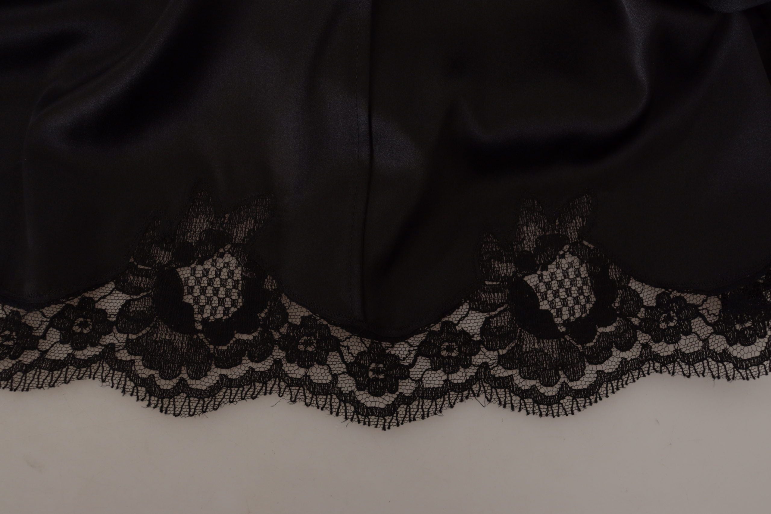 Black Leopard A-line knee-length dress by Dolce & Gabbana, featuring bold leopard print and elegant silhouette.