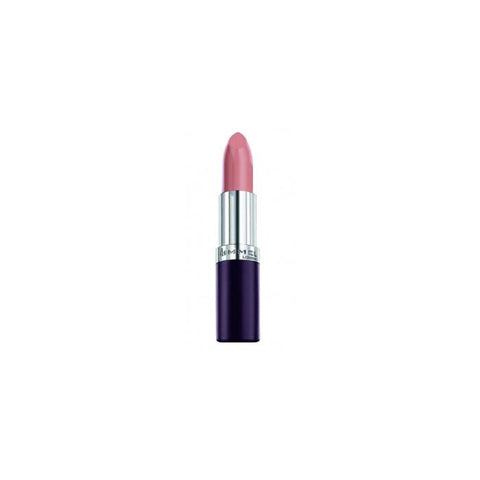 Close-up of Rimmel Lasting Finish lipstick in shade 264 by Jag Couture London, showing the lipstick tube and shade swatch.