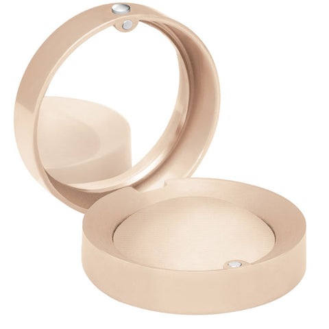 Jag Couture London Little Round Pot Mono Eyeshadow in Peau De Peach, a soft peach shade in a round eyeshadow pot.
