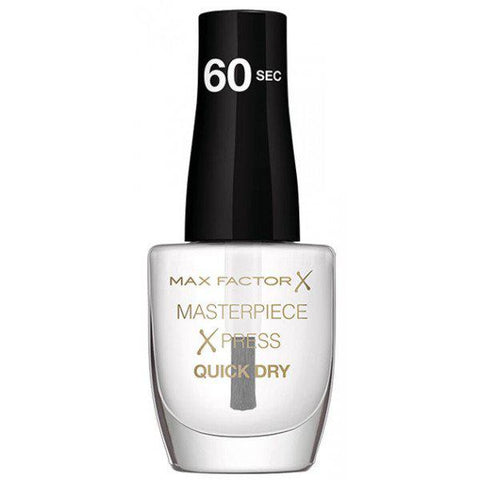 Max Factor Xpress hair spray by Jag Couture London-New York, featuring a sleek silver can for strong hold and styling.
